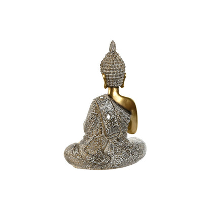 Figurine Décorative Home ESPRIT Beige Doré Buda Oriental 21 x 11,5 x 28 cm (2 Unités)