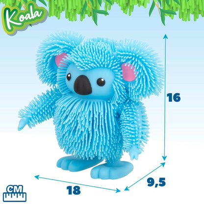 Jouet Peluche Eolo Jiggly Pets Koala 18 x 16 x 9,5 cm (4 Unités)