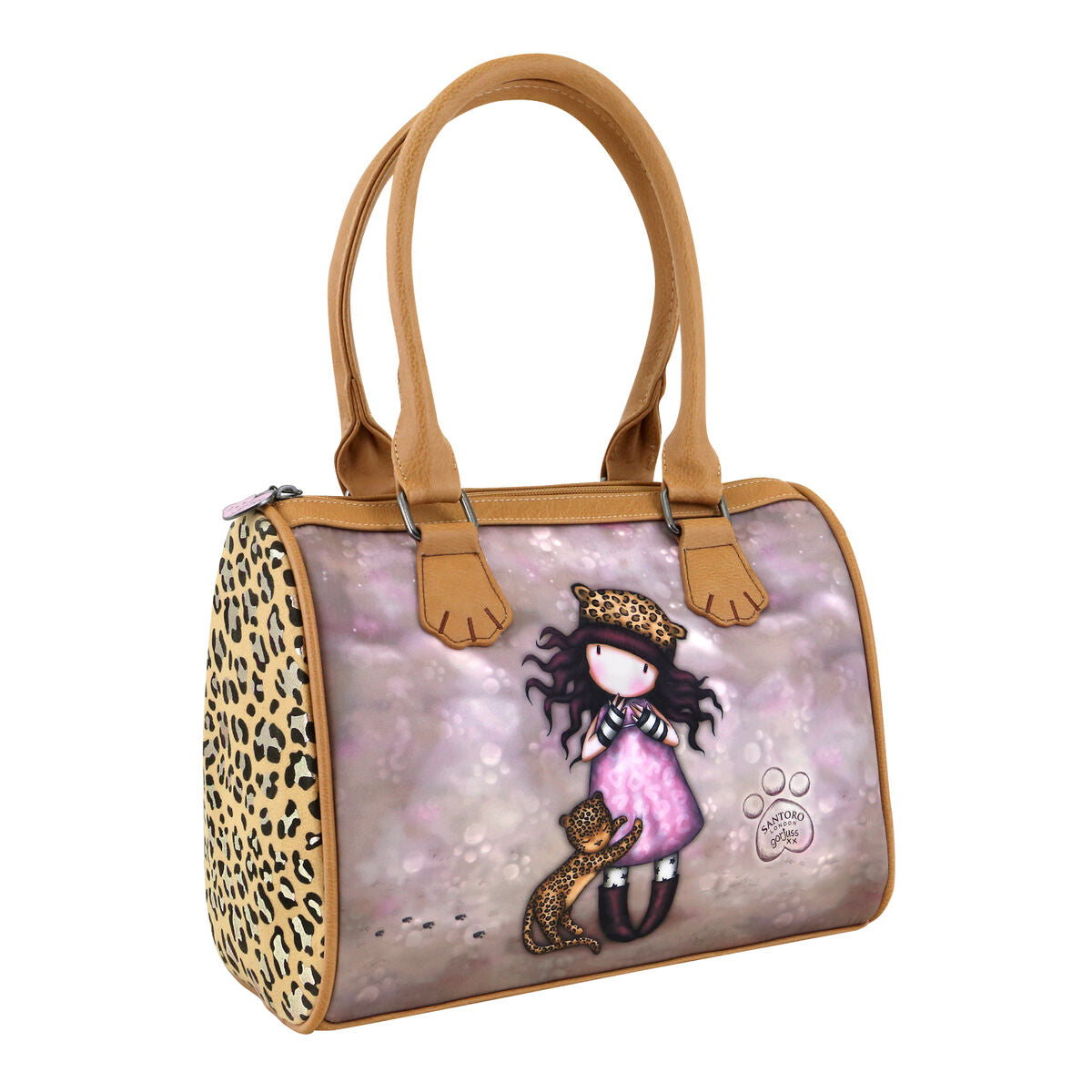 Sac à main Gorjuss Léopard (28 x 22 x 13 cm) pour fille