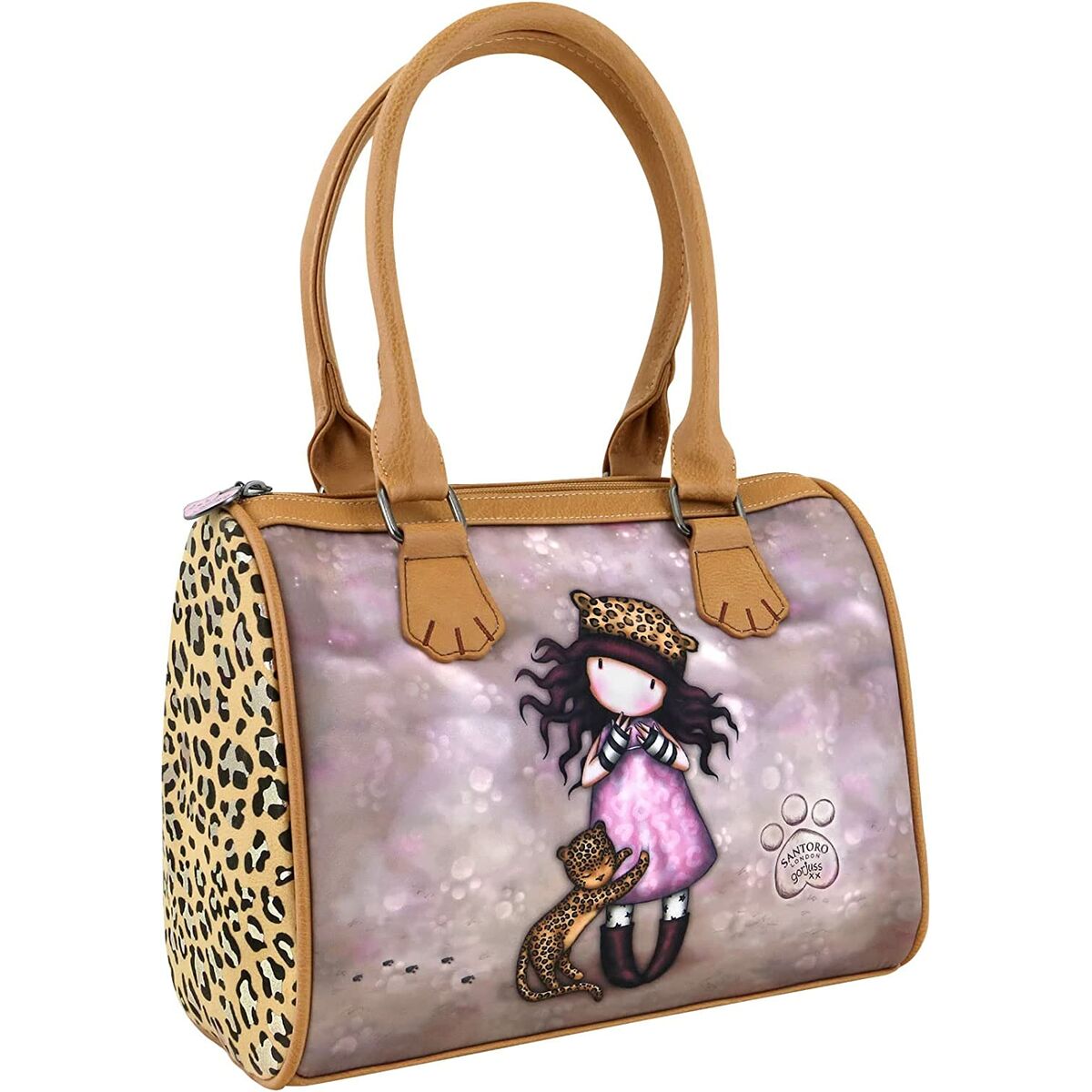 Sac à main Gorjuss Léopard (28 x 22 x 13 cm) pour fille