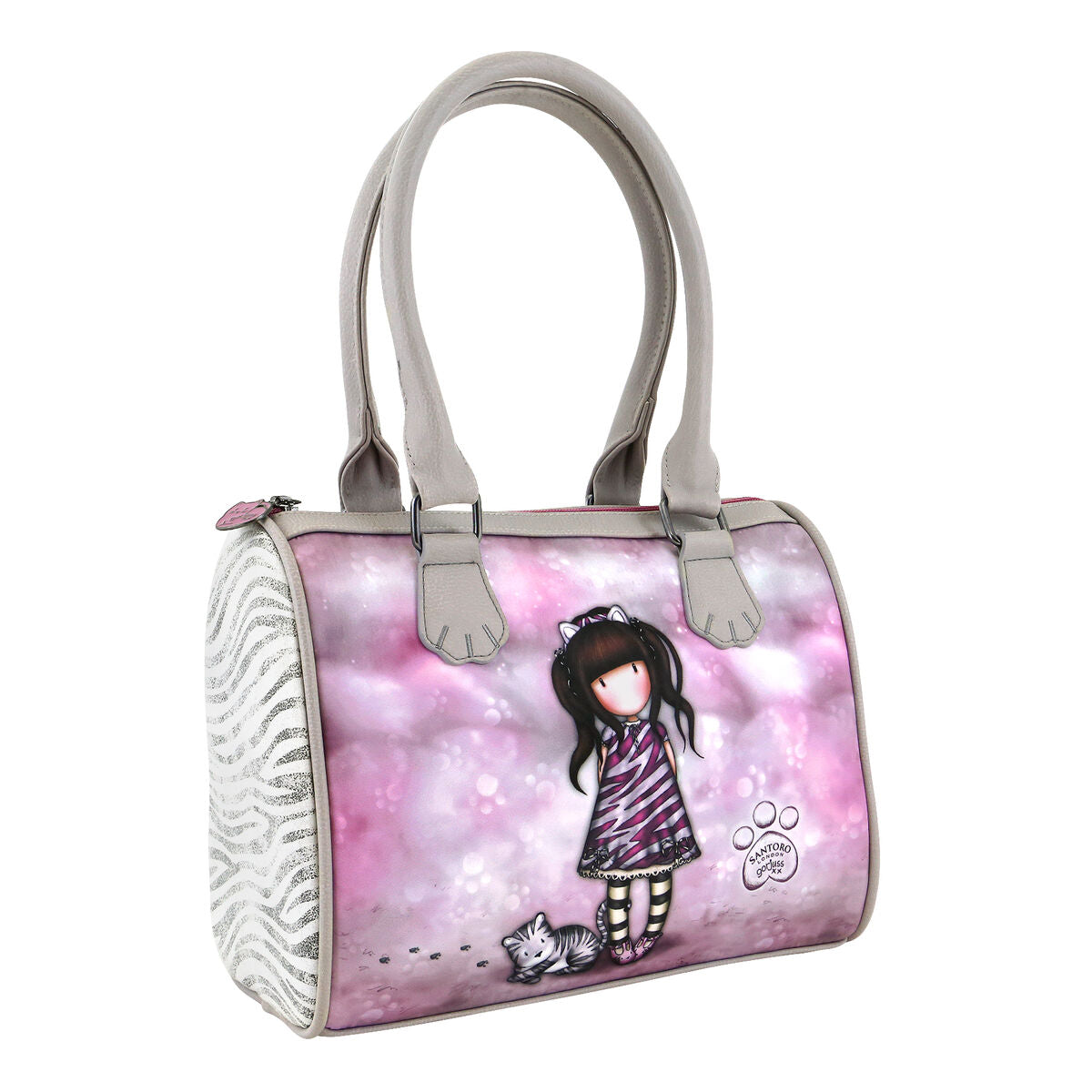 Sac à main Gorjuss Ruby wild Gris (28 x 22 x 13 cm) pour fille