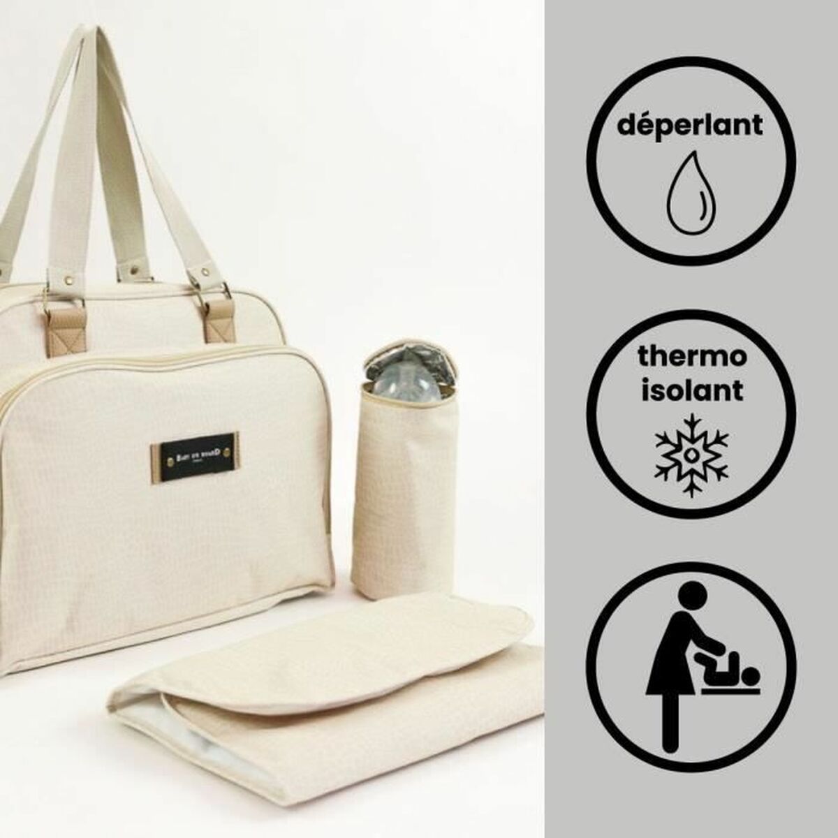 Sac à langer Baby on Board Urban Everglades Beige