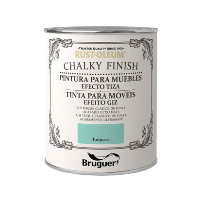 Peinture Bruguer Chalky Finish Turquoise 750 ml