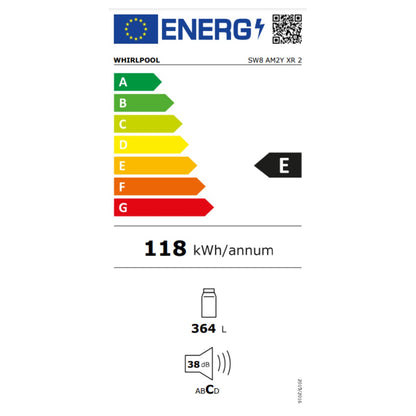 Réfrigérateur Whirlpool Corporation SW8AM2YXR2 Acier (187 x 60 cm)