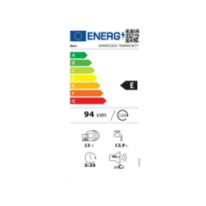 Lave-vaisselle BEKO DVN05320X 60 cm