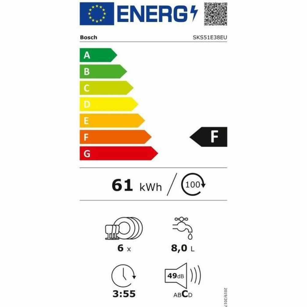 Lave-vaisselle BOSCH SKS51E38EU 6 L 2400 W (55 cm)