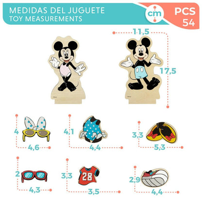 Figurines Disney 54 Pièces 4 Unités 11,5 x 17,5 x 1,2 cm