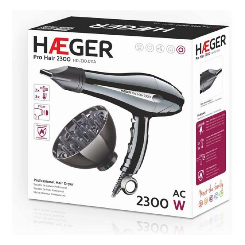 Sèche-cheveux Haeger HD-230.011B 2300 W Noir