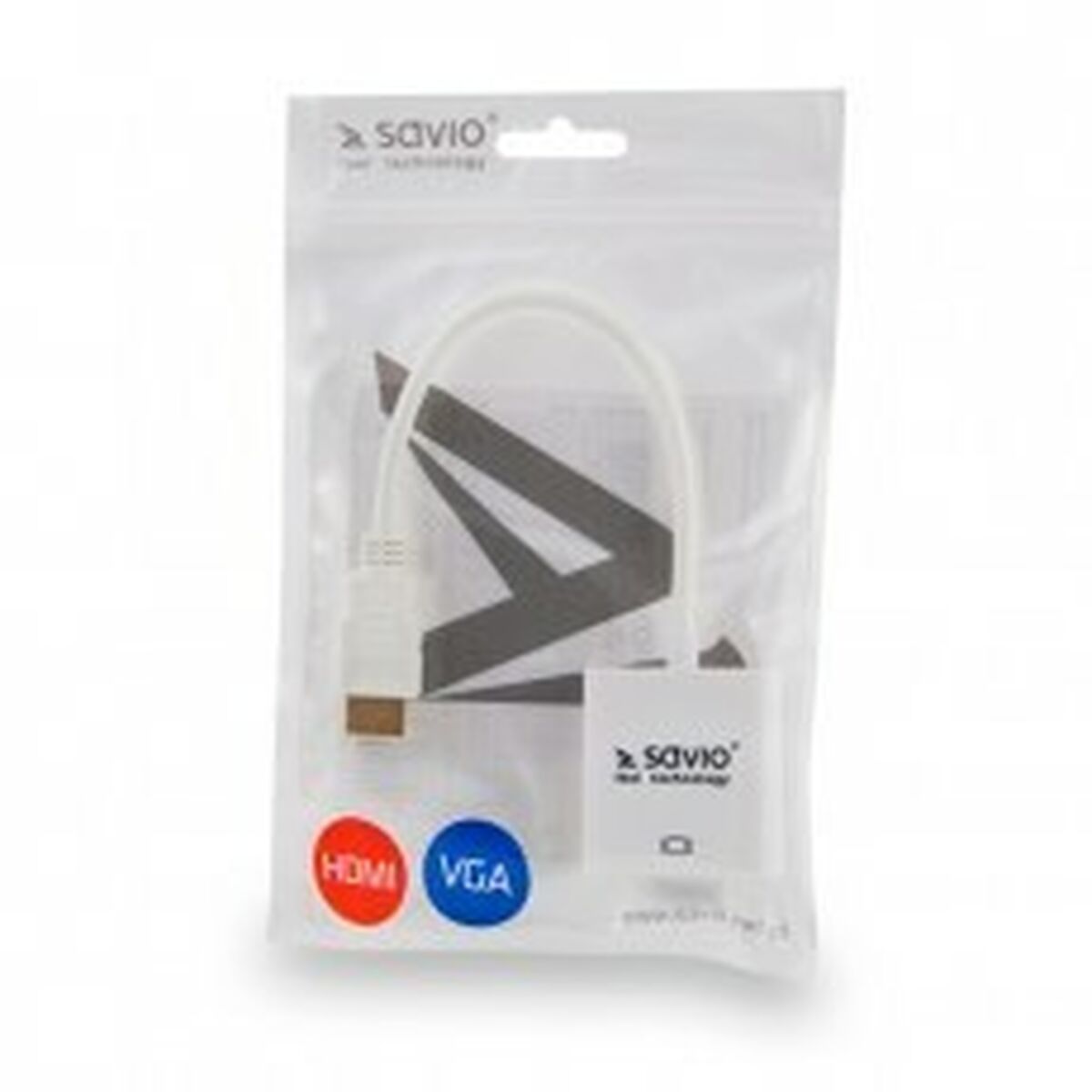 Adaptateur HDMI vers VGA Savio CL-27B Blanc