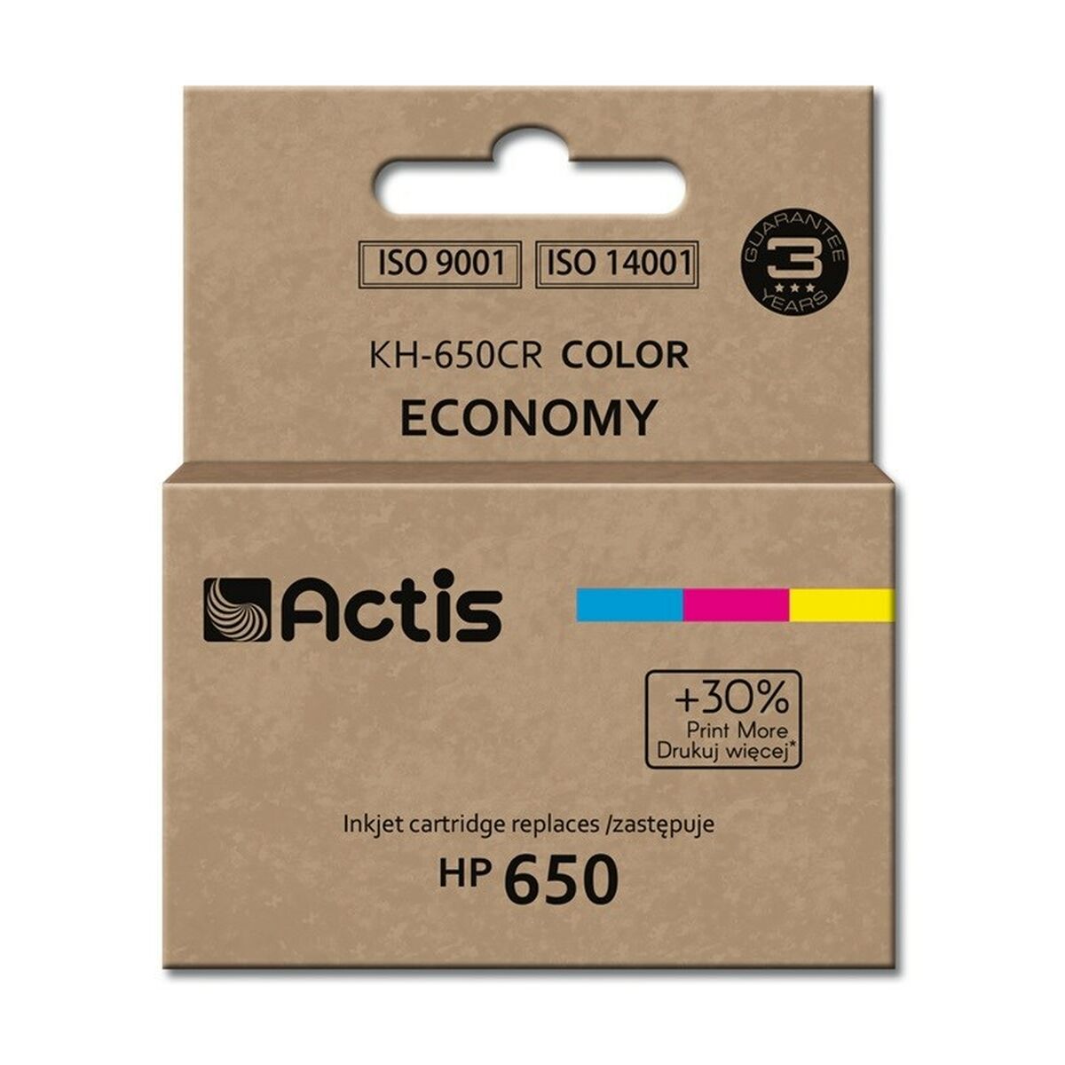 Cartouche d'encre originale Actis KH-650CR Cyan/Magenta/Jaune