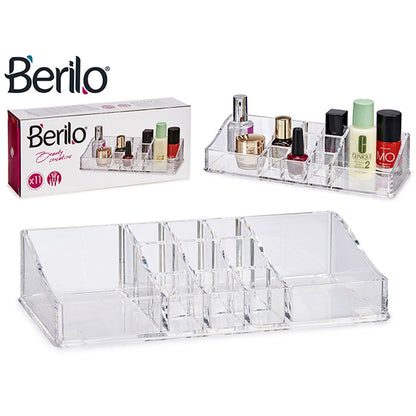 Organisateur de maquillage Transparent 9 x 4,5 x 22,7 cm