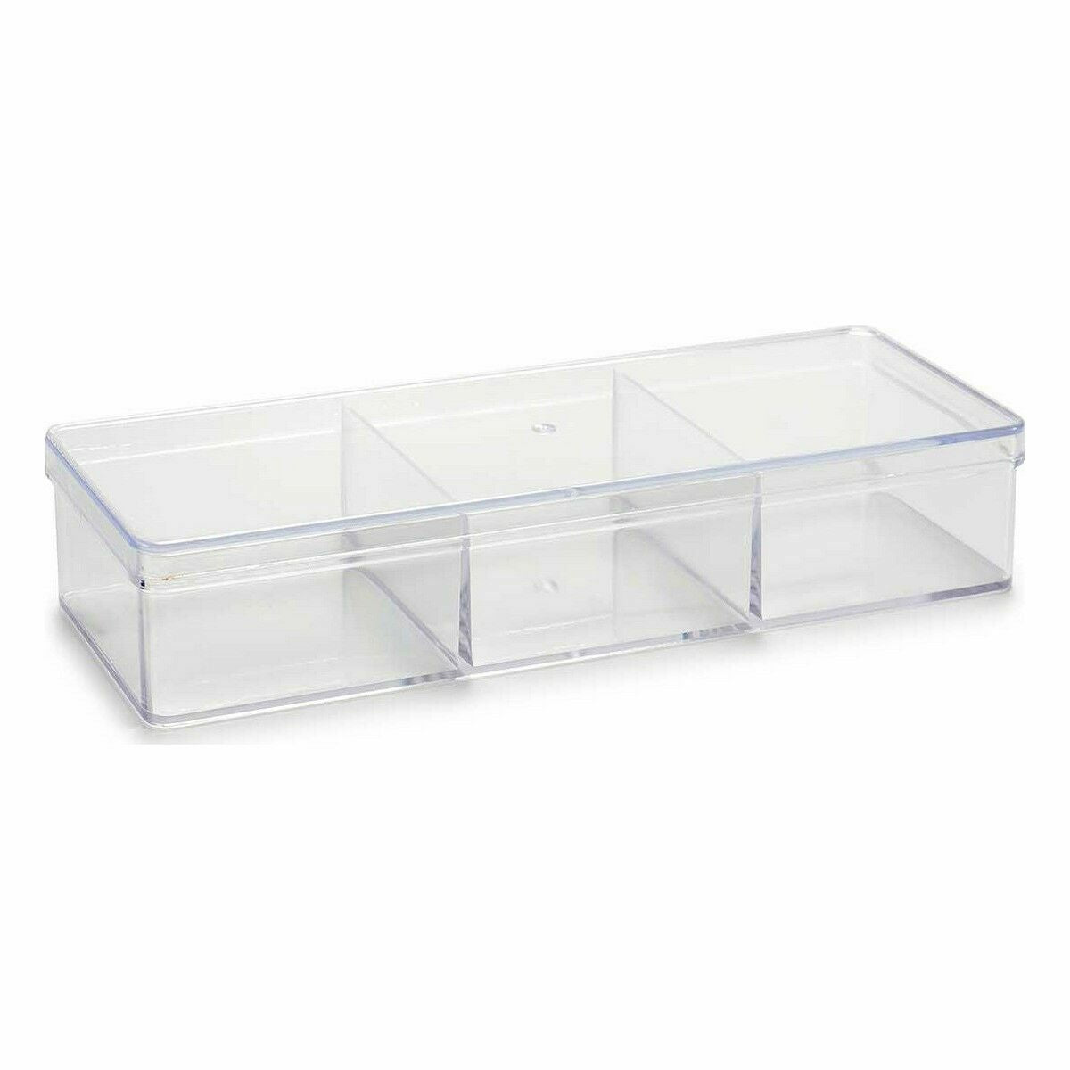 Organisateur Transparent Plastique 20 x 3,5 x 7 cm (12 Unités)