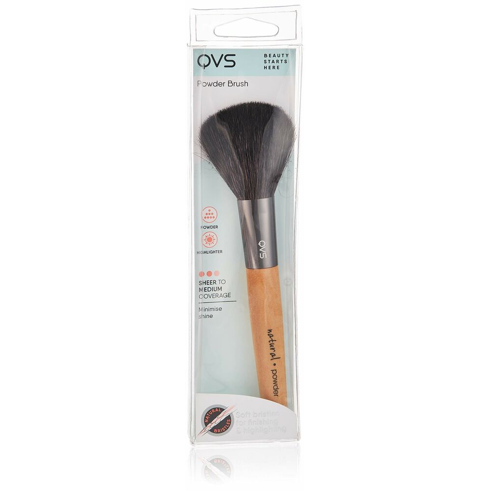 Pinceau de Maquillage QVS Bois Naturel