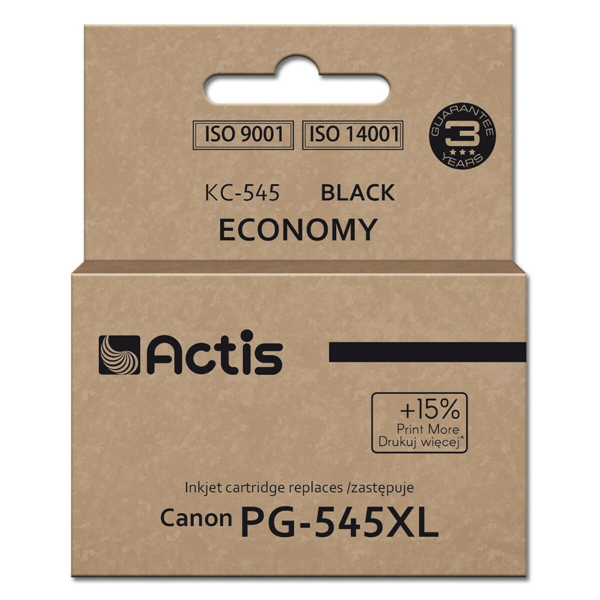 Cartouche d'Encre Compatible Actis KC-545 Noir