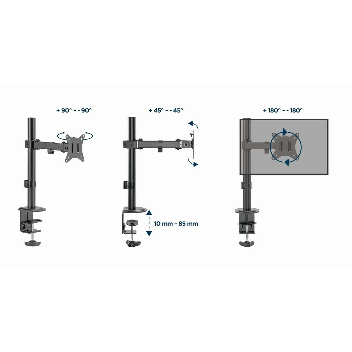 Support de table d'écran GEMBIRD MA-D1-03 17" 32"