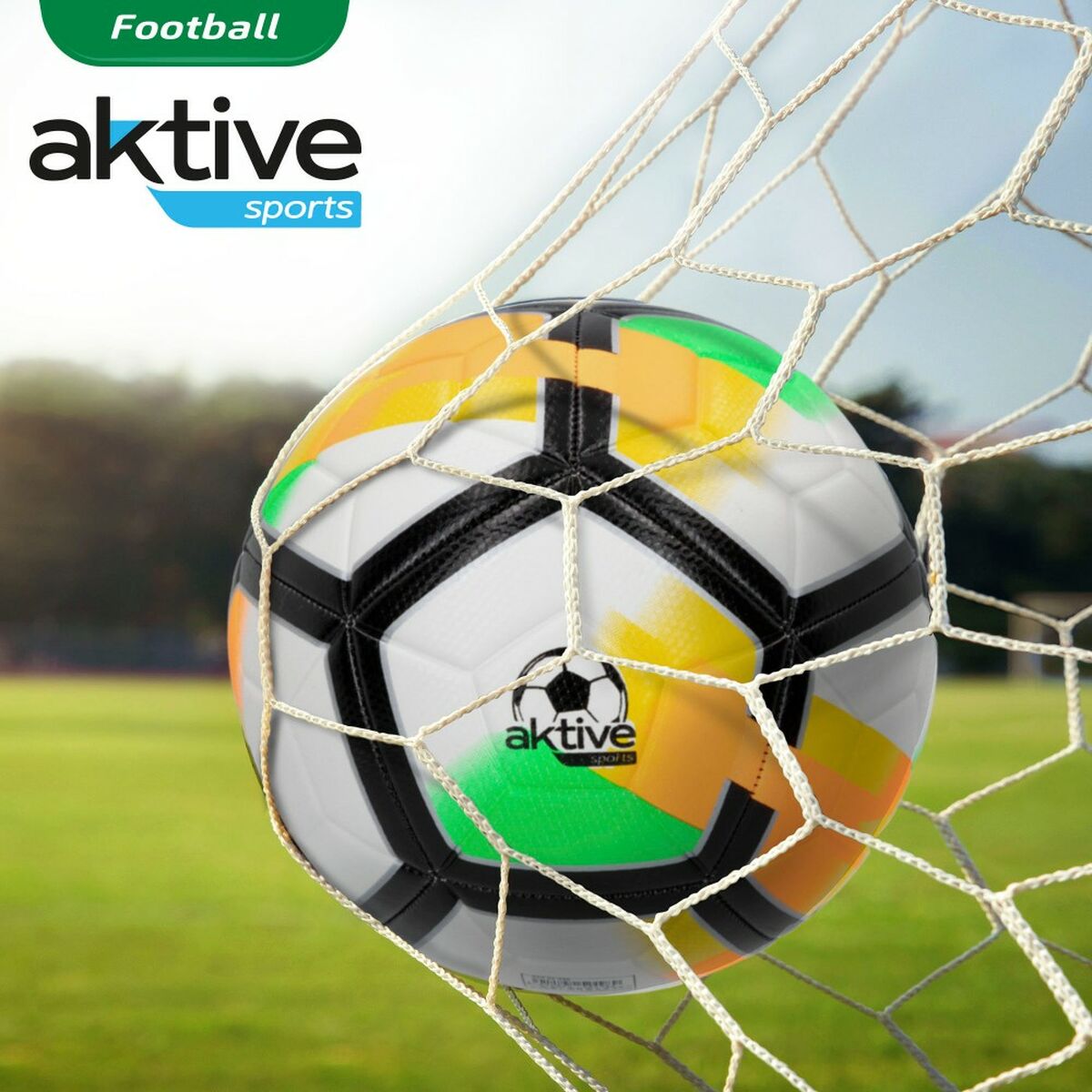 Ballon de Football Aktive 5 Ø 22 cm (12 Unités)