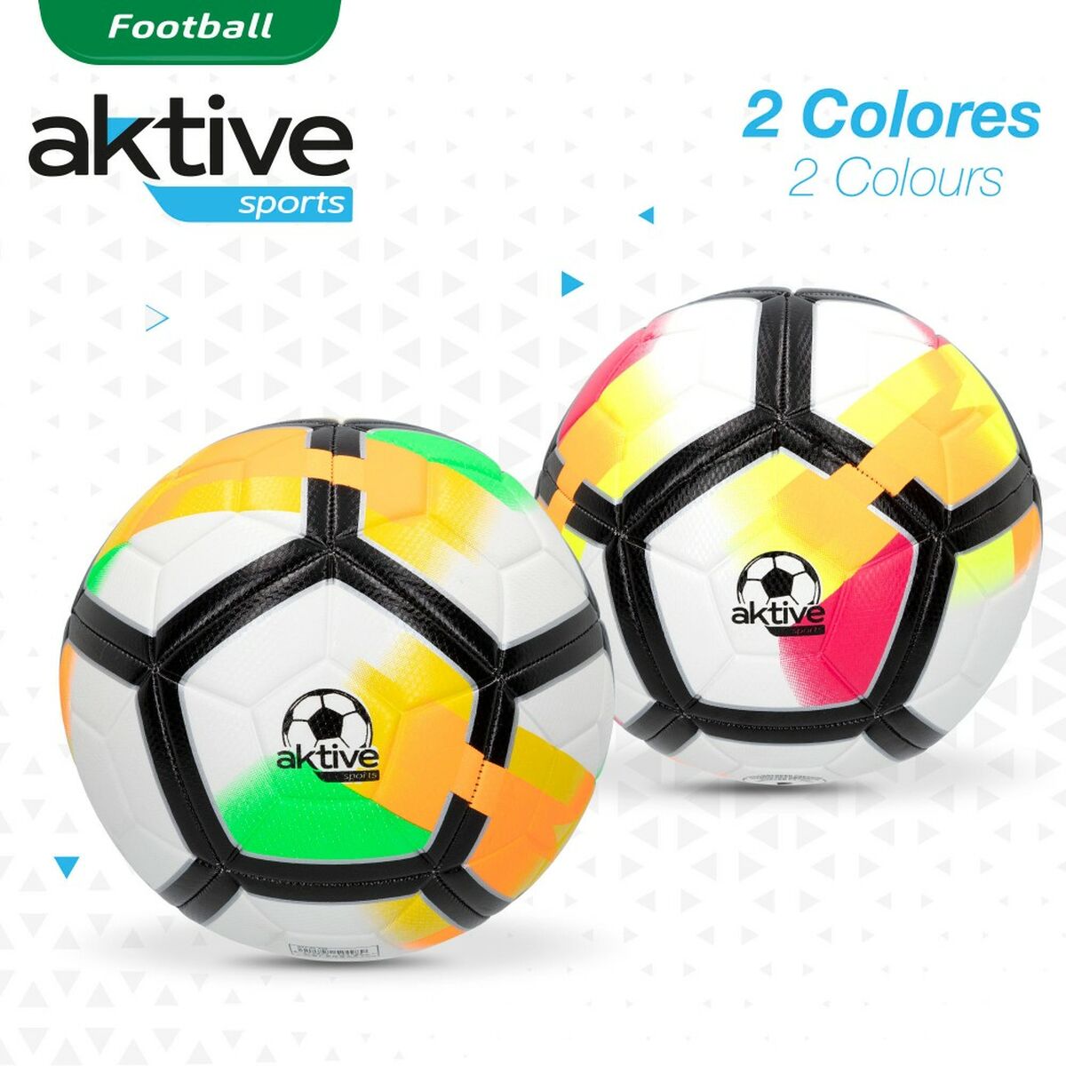 Ballon de Football Aktive 5 Ø 22 cm (12 Unités)