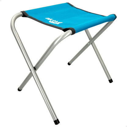 Tabouret Pliant Aktive Bleu Camping 30 x 37 x 40 cm (4 Unités)