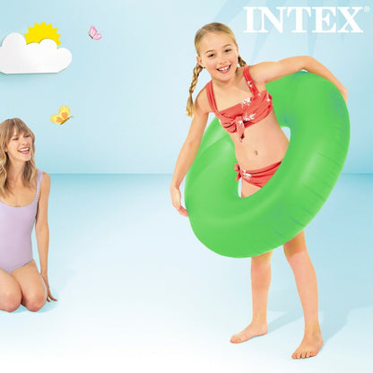 Bouée Gonflable Donut Intex Neon 91 x 91 cm (24 Unités)