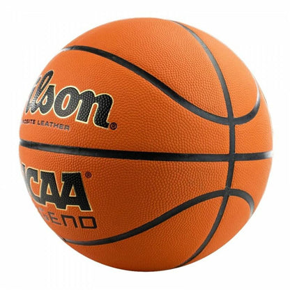 Ballon de basket Wilson NCAA Legend Blanc Orange Cuir Simili-cuir 7