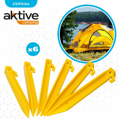 Sardines de camping Aktive 6 Pièces (24 Unités)