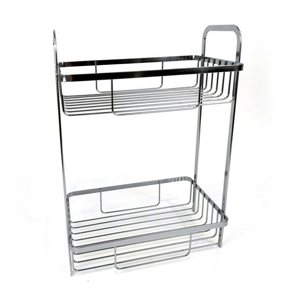 Etagère de salle de bains Confortime Chromed Argenté 29 x 18 x 39 cm (4 Unités)