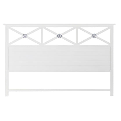 Tête de lit DKD Home Decor 180 x 6 x 120 cm Bleu Bois Blanc