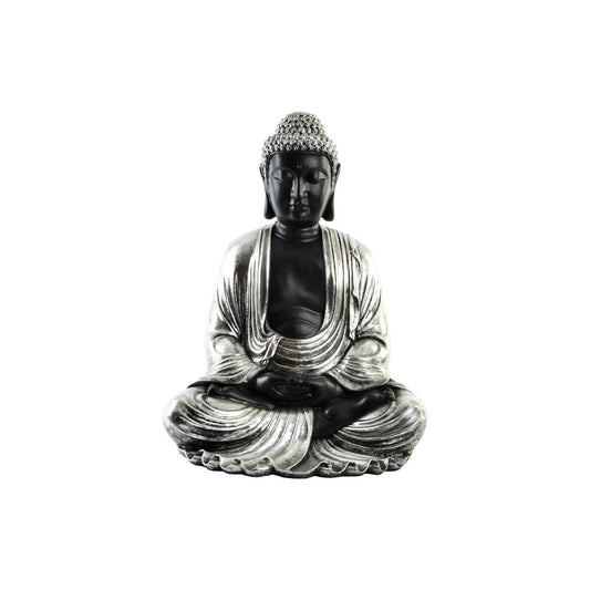 Figurine Décorative DKD Home Decor 43 x 37 x 57 cm Argenté Noir Buda Oriental