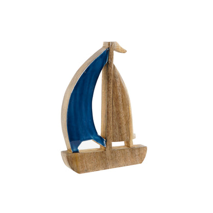 Figurine Décorative Home ESPRIT Bleu Naturel méditerranéen 17 x 2,5 x 25 cm