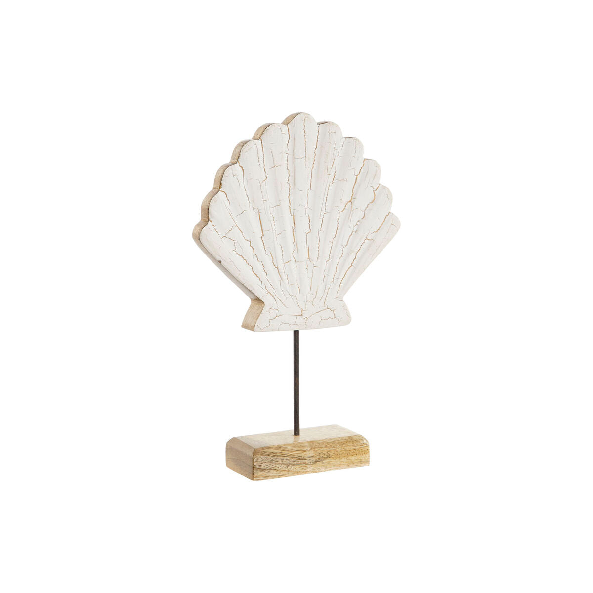 Figurine Décorative Home ESPRIT Blanc Naturel Coquillage méditerranéen 18 x 5 x 28 cm