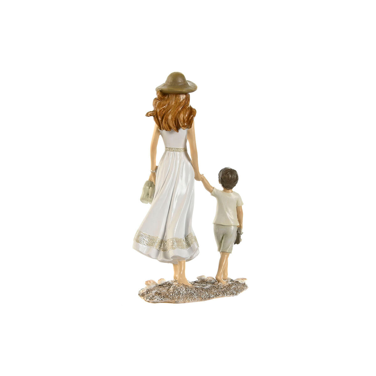 Figurine Décorative Home ESPRIT Blanc Beige 14,5 x 8 x 24,5 cm (2 Unités)