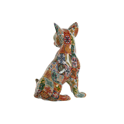 Figurine Décorative Home ESPRIT Multicouleur Chien méditerranéen 12 x 10 x 16 cm (2 Unités)