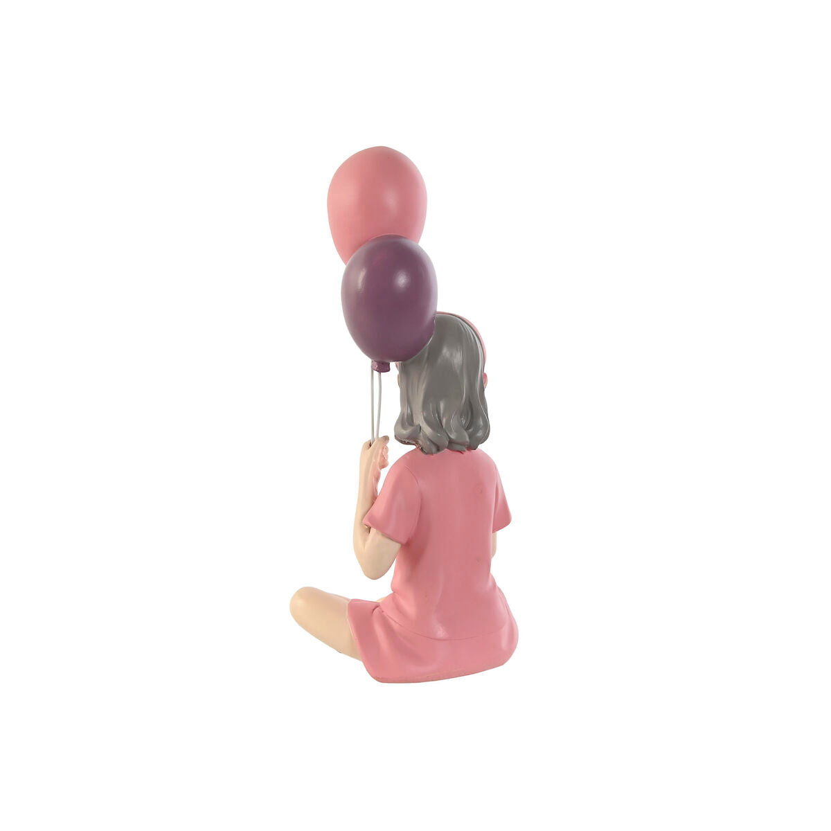 Figurine Décorative Home ESPRIT Rose Mauve chica 10,5 x 7,5 x 21 cm