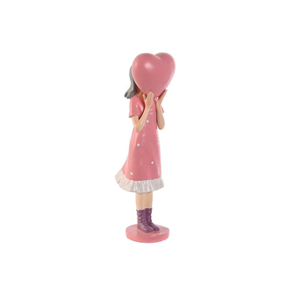 Figurine Décorative Home ESPRIT Rose Mauve chica 10 x 8,5 x 31 cm