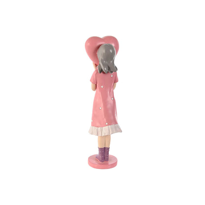 Figurine Décorative Home ESPRIT Rose Mauve chica 10 x 8,5 x 31 cm