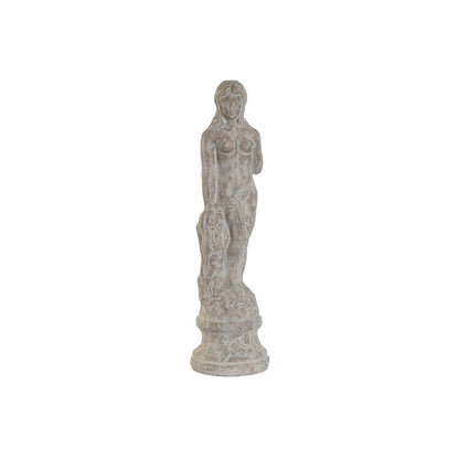 Figurine Décorative Home ESPRIT Gris Femme Romantique Finition vieillie 17 x 17 x 61 cm