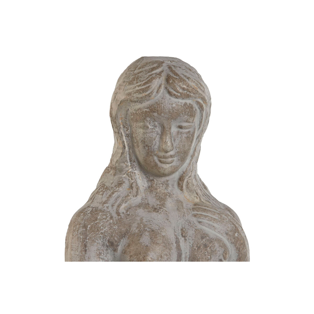 Figurine Décorative Home ESPRIT Gris Femme Romantique Finition vieillie 17 x 17 x 61 cm