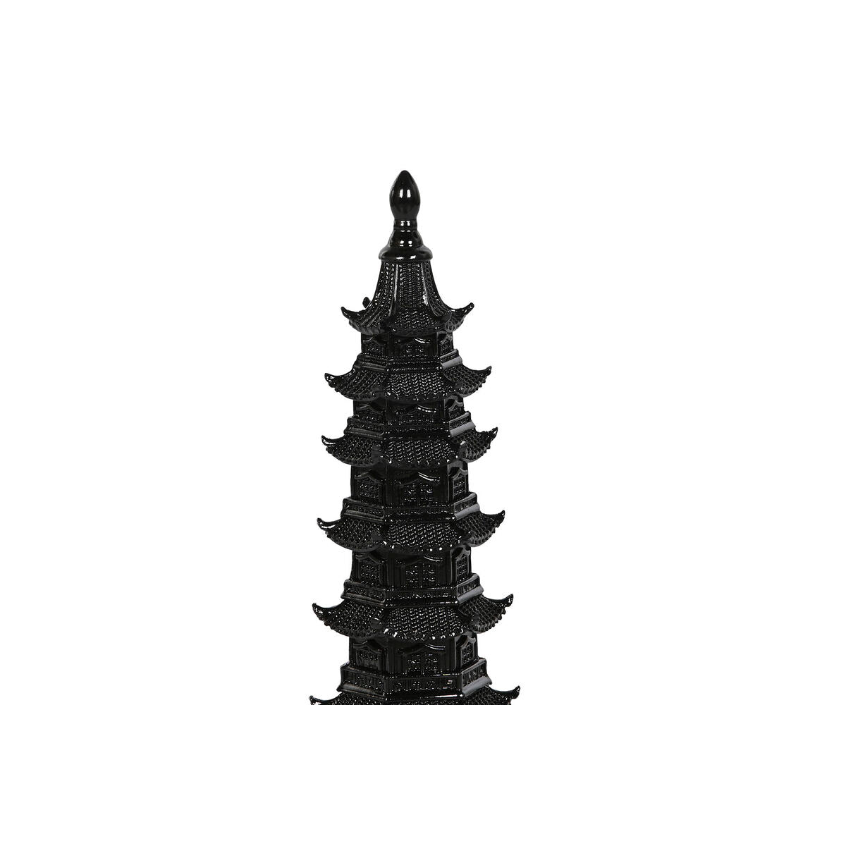 Figurine Décorative Home ESPRIT Noir Oriental 9 x 9 x 41 cm