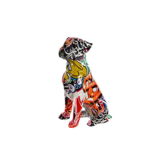 Figurine Décorative Home ESPRIT Multicouleur Chien 14 x 9 x 19,5 cm