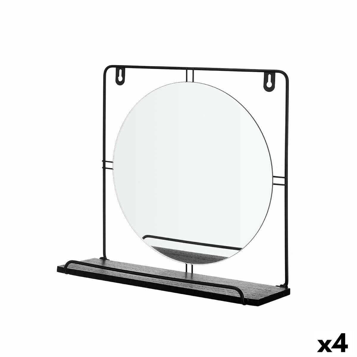 Miroir en métal bois MDF x4