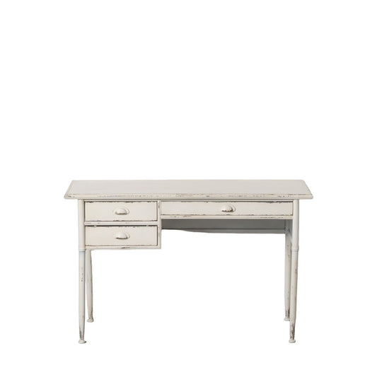 Bureau Crème Fer 122 x 55 x 75 cm