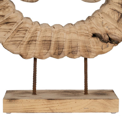 Figurine Décorative Naturel Cornes 50 x 12 x 42 cm