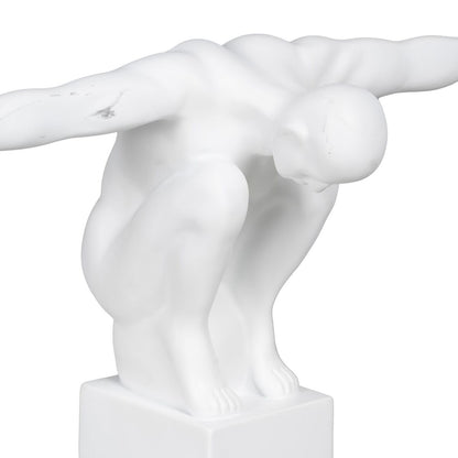 Figurine Décorative Blanc 39 x 15,5 x 19 cm