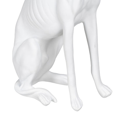 Figurine Décorative Blanc Chien 19 x 12 x 37,5 cm