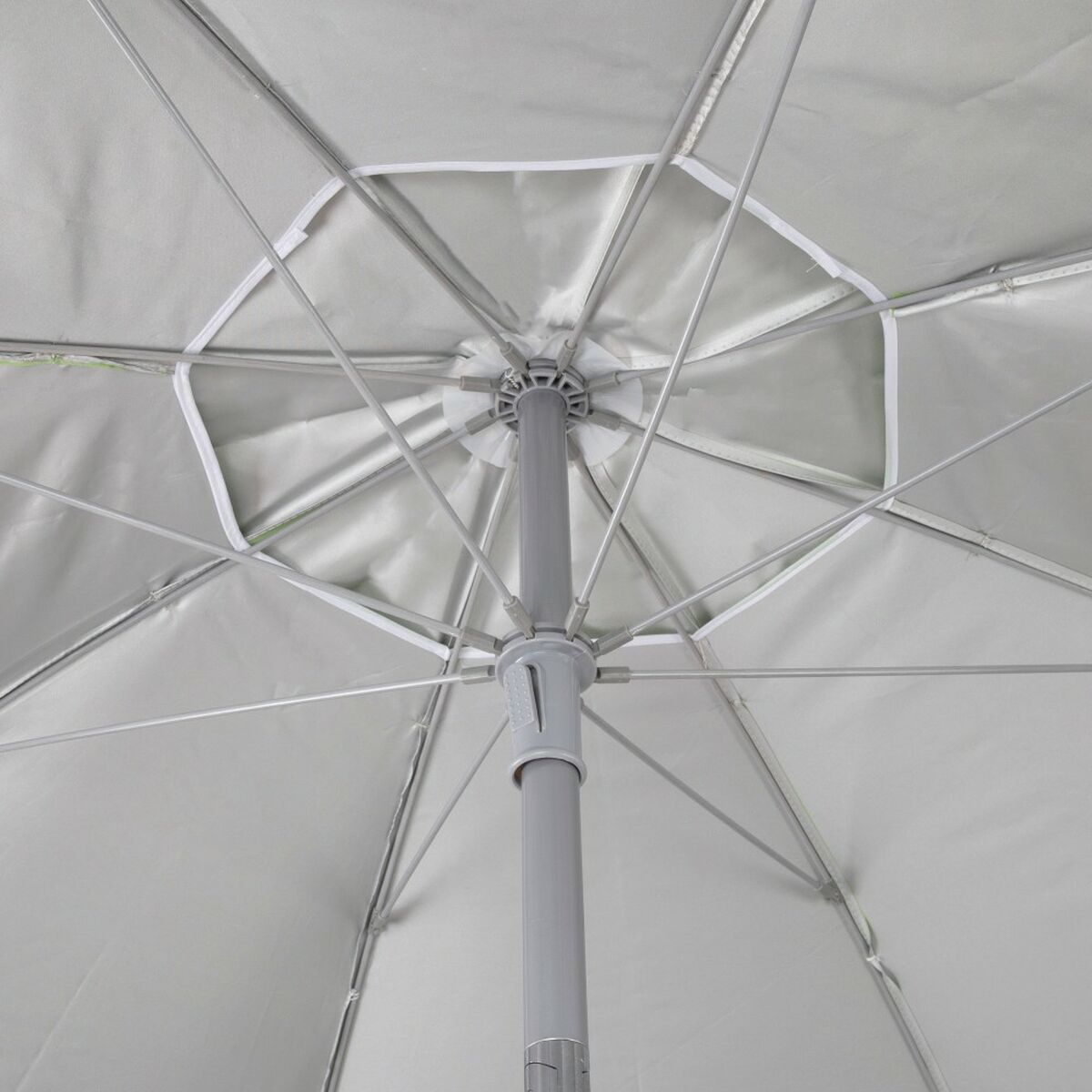 Parasol Aktive UV50 Ø 180 cm Bleu Polyester Aluminium 180 x 187,5 x 180 cm (12 Unités)