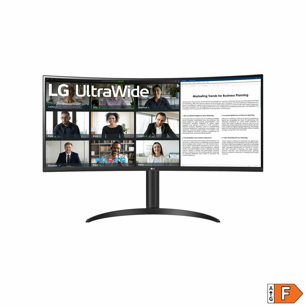 Écran LG 34WR55QC-B 34" 2K 100 Hz