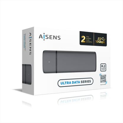 Protection pour disque dur Aisens ASM2-002G USB Gris USB-C USB 3.2 Gen 2 (3.1 Gen 2)