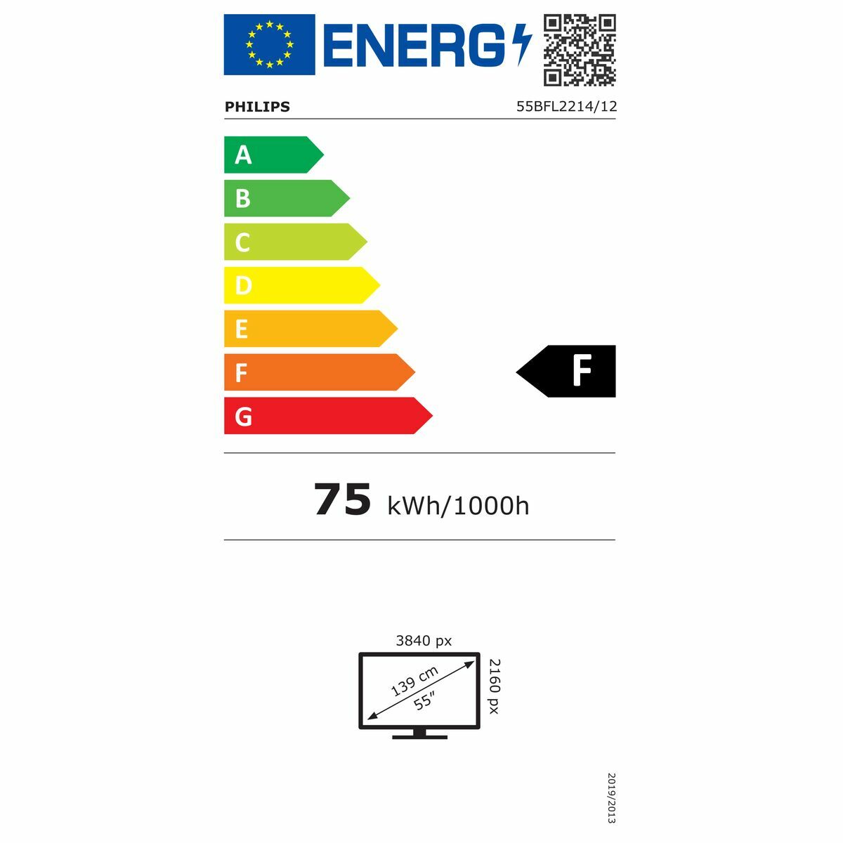 Écran Videowall Philips 55BFL2214/12 55" LED