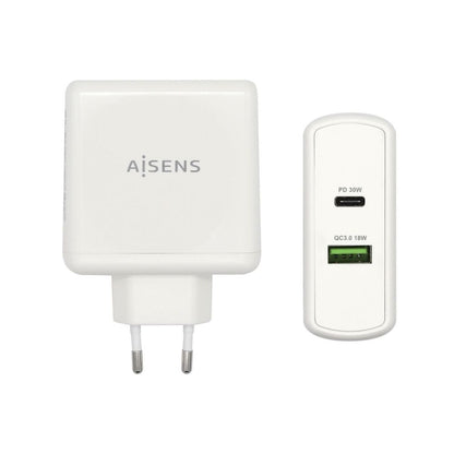 Chargeur Voiture Mur Aisens PD 3.0 USB-C 57 W Blanc