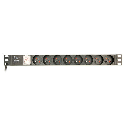 Rallonge 19'' 8 Tomas Schuko avec Interrupteur On/Off GEMBIRD EG-PDU-014-F (3 m)